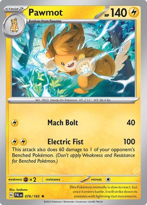 Pawmot, Paldea Evolved