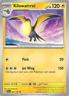 Kilowattrel, Paldea Evolved
