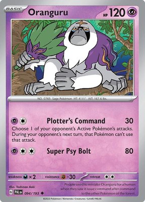Oranguru, Paldea Evolved