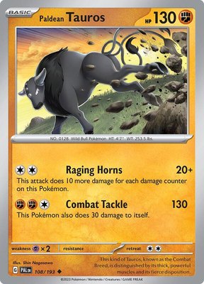 Paldean Tauros, Paldea Evolved