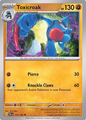 Toxicroak, Paldea Evolved