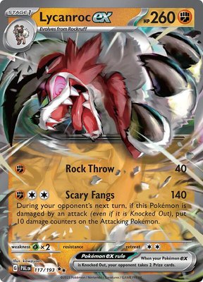 Lycanroc ex, Paldea Evolved