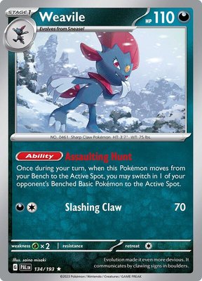Weavile, Paldea Evolved