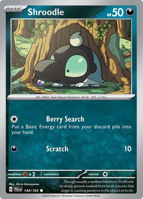 Shroodle, Paldea Evolved