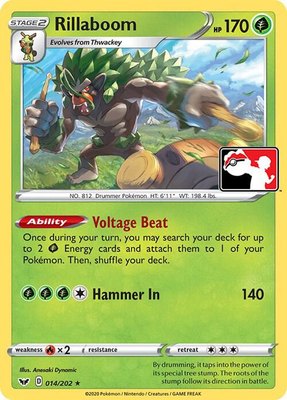 Rillaboom, Prize Pack Series Cards