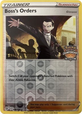 Boss's Orders (Regional Championships) [Staff], League & Championship Cards