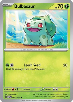 Bulbasaur, Scarlet & Violet 151