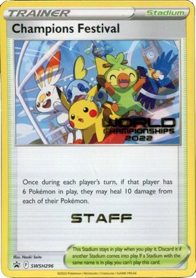 Champions Festival (World Championships 2022) [Staff], Sword & Shield Promo Cards