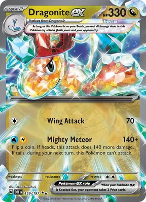 Dragonite ex, Obsidian Flames