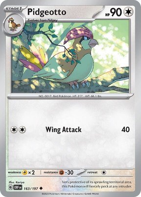 Pidgeotto, Obsidian Flames