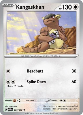 Kangaskhan, Obsidian Flames