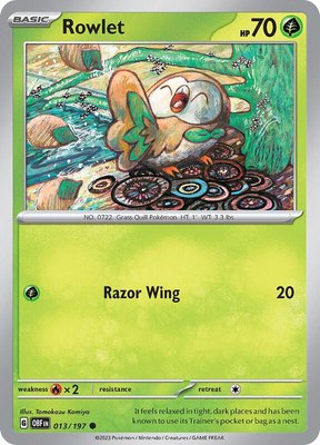 Rowlet, Obsidian Flames