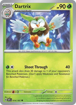 Dartrix, Obsidian Flames