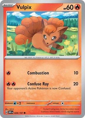 Vulpix, Obsidian Flames