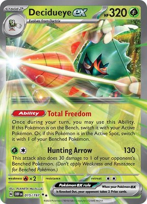 Decidueye ex, Obsidian Flames