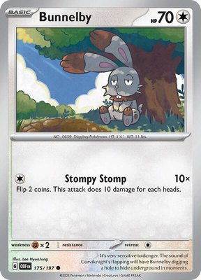 Bunnelby, Obsidian Flames