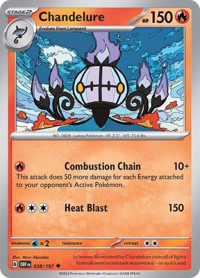 Chandelure, Obsidian Flames