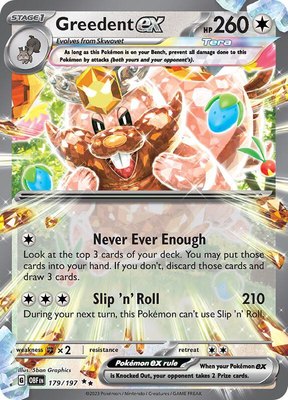 Greedent ex, Obsidian Flames