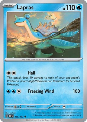 Lapras, Obsidian Flames