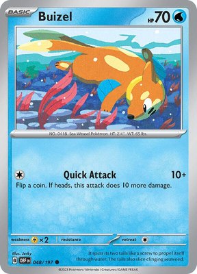 Buizel, Obsidian Flames