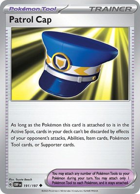 Patrol Cap, Obsidian Flames