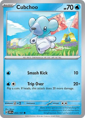 Cubchoo, Obsidian Flames