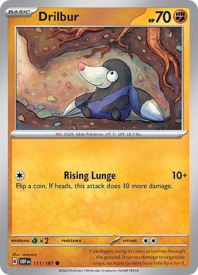 Drilbur, Obsidian Flames