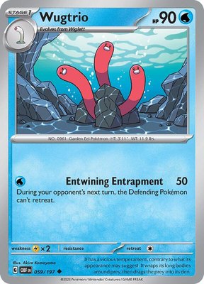 Wugtrio, Obsidian Flames