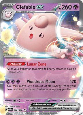 Clefable ex, Obsidian Flames