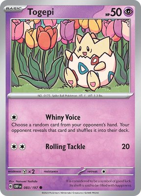 Togepi, Obsidian Flames