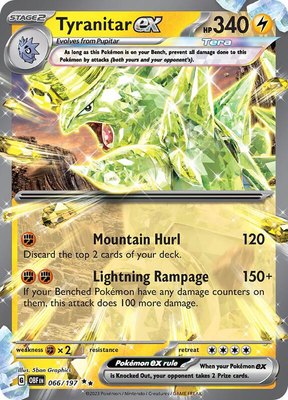 Tyranitar ex, Obsidian Flames