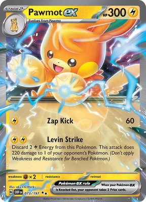 Pawmot ex, Obsidian Flames