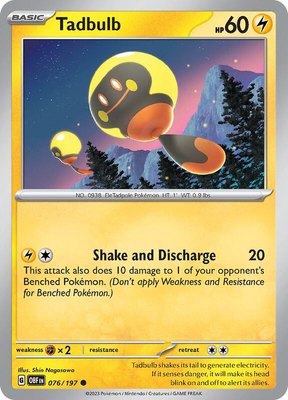 Tadbulb 076/197, Obsidian Flames