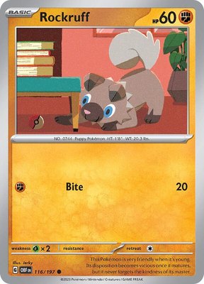Rockruff, Obsidian Flames