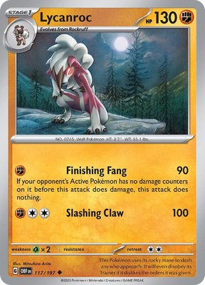 Lycanroc, Obsidian Flames