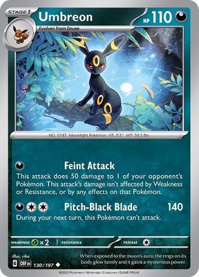Umbreon, Obsidian Flames