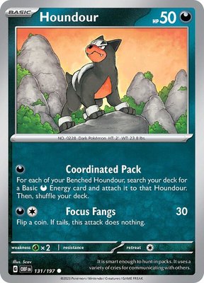 Houndour, Obsidian Flames