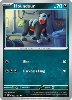Houndour, Obsidian Flames