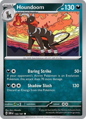 Houndoom, Obsidian Flames