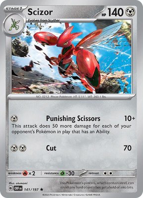 Scizor, Obsidian Flames