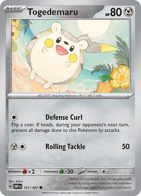 Togedemaru, Obsidian Flames