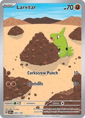 Larvitar, Obsidian Flames