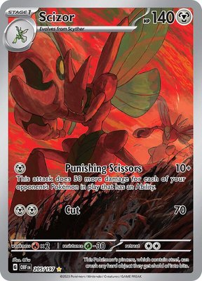 Scizor, Obsidian Flames