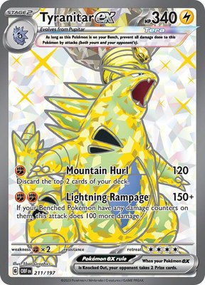 Tyranitar ex, Obsidian Flames
