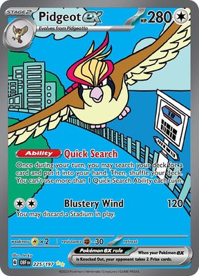 Pidgeot ex, Obsidian Flames