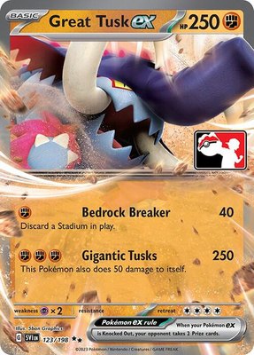 Great Tusk ex, Prize Pack Series Cards