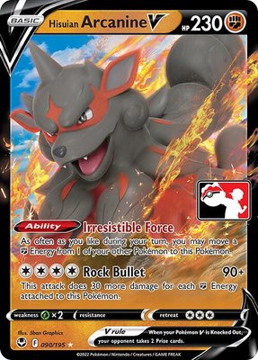 Hisuian Arcanine V, Prize Pack Series Cards