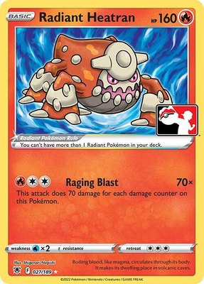 Radiant Heatran, Prize Pack Series Cards