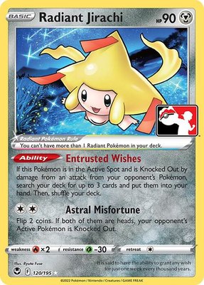 Radiant Jirachi, Prize Pack Series Cards