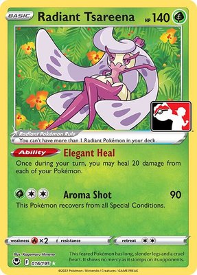 Radiant Tsareena, Prize Pack Series Cards